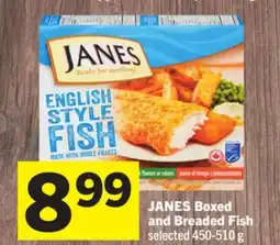 Foodland JANES Boxed and Breaded Fish offer