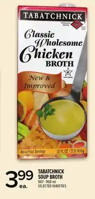 Metro TABATCHNICK SOUP BROTH offer