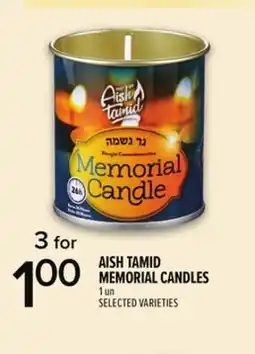 Metro AISH TAMID MEMORIAL CANDLES offer