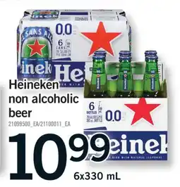 Fortinos HEINEKEN NON ALCOHOLIC BEER, 6x330 mL offer