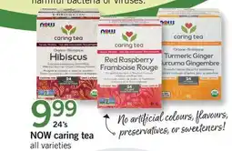 Fortinos NOW CARING TEA, 24'S offer