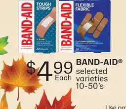 Fortinos BAND-AID , 10-50's offer
