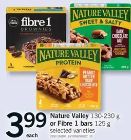 Fortinos NATURE VALLEY, 130-230G OR FIBRE 1 BARS, 125G offer