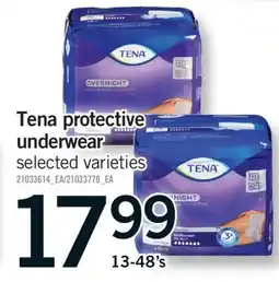 Fortinos TENA PROTECTIVE UNDERWEAR, 13-48's offer