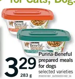Fortinos PURINA BENEFUL PREPARED MEALS FOR DOGS, 283 g offer