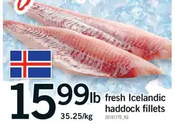 Fortinos FRESH ICELANDIC HADDOCK FILLETS offer