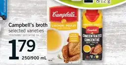 Fortinos CAMPBELL'S BROTH, 250/900 mL offer