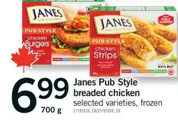 Fortinos JANES PUB STYLE BREADED CHICKEN, 700 G offer