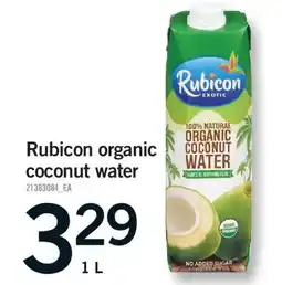 Fortinos RUBICON ORGANIC COCONUT WATER, 1 L offer