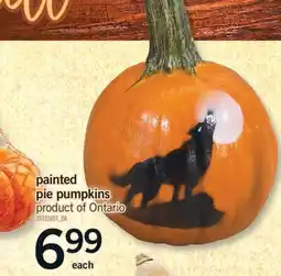 Fortinos PAINTED PIE PUMPKINS offer