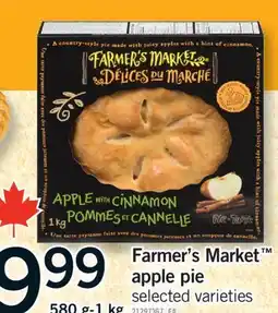 Fortinos FARMER'S MARKET APPLE PIE, 580 G-1 KG offer