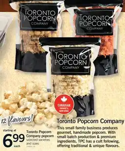 Fortinos TORONTO POPCORN COMPANY offer