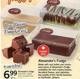 Fortinos ALEXANDER'S FUDGE, 227 g offer