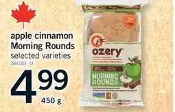 Fortinos APPLE CINNAMON MORNING ROUNDS, 450 G offer