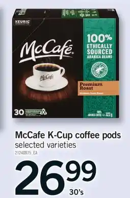 Fortinos MCCAFE K-CUP COFFEE PODS, 30's offer