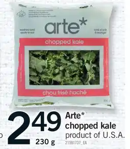 Fortinos ARTE* CHOPPED KALE offer