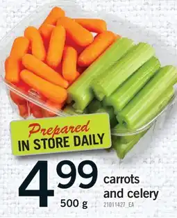 Fortinos CARROTS AND CELERY, 500 G offer