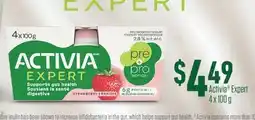 Fortinos ACTIVIA EXPERT, 4 X 100 G offer