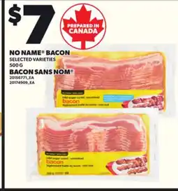 Independent Grocer NO NAME BACON, 500 G offer