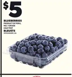 Independent Grocer BLUEBERRIES, HALF PINT offer