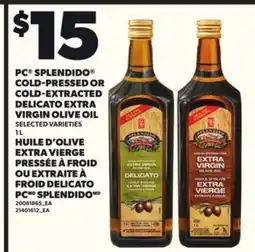 Independent Grocer PC SPLENDIDO COLD-PRESSED OR COLD-EXTRACTED DELICATO EXTRA VIRGIN OLIVE OIL, 1 L offer