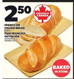 Independent Grocer FRENCH OR ITALIAN BREAD, 450 G offer