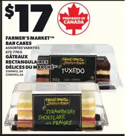 Independent Grocer FARMER'S MARKET BAR CAKES, 675-770 G offer