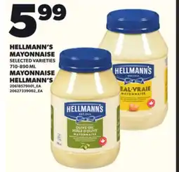 Independent Grocer HELLMANN'S MAYONNAISE, 710-890 ML offer
