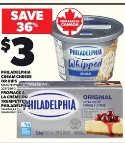 Independent Grocer PHILADELPHIA CREAM CHEESE, 227/250 G offer