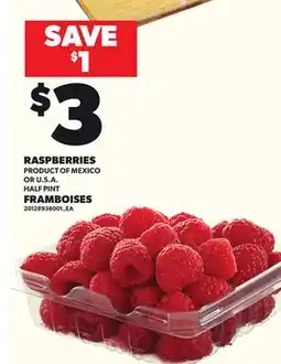 Independent Grocer RASPBERRIES offer