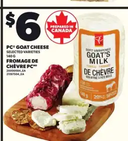 Independent Grocer PC GOAT CHEESE, 140 G offer