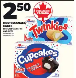 Loblaws HOSTESS SNACK CAKES offer