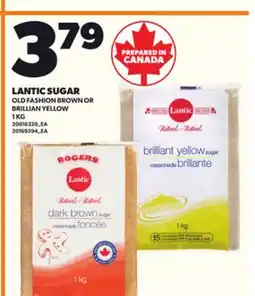 Loblaws LANTIC SUGAR OLD FASHION BROWN OR BRILLIAN YELLOW, 1 KG offer