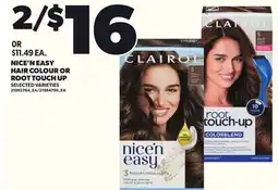 Loblaws NICE'N EASY HAIR COLOUR OR ROOT TOUCH UP offer