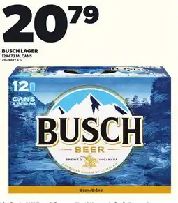 Loblaws BUSCH LAGER, 12X473 ML CANS offer