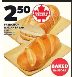 Loblaws FRENCH OR ITALIAN BREAD, 450g offer