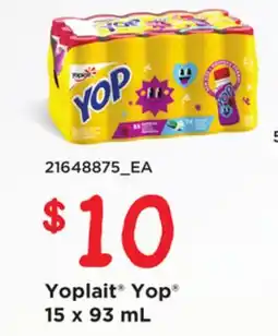 Loblaws YOPLAIT YOP , 15 X 93 ML offer