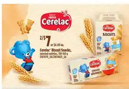 Loblaws CERELAC BISCUIT SNACKS, 150-160 G offer