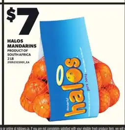 Loblaws HALOS MANDARINS, 2 LB offer