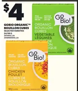 Loblaws GOBIO ORGANIC BOUILLON CUBES 54/66 G offer
