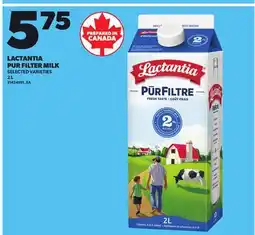 Loblaws LACTANTIA PUR FILTER MILK, 2 L offer