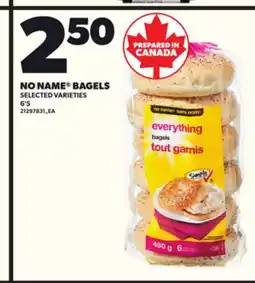 Loblaws NO NAME BAGELS, 6'S offer