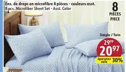 Sushi Shop Twin 8 pcs. Microfiber Sheet Set - Asst. Color offer