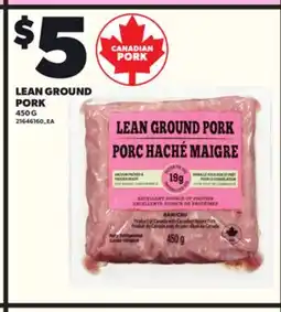 Loblaws LEAN GROUND PORK, 450 G offer