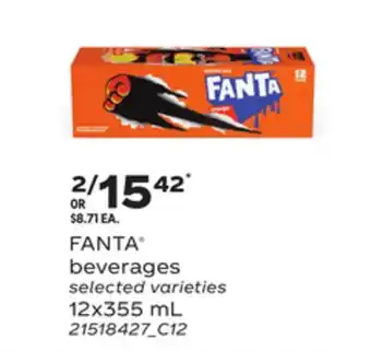 Loblaws FANTA BEVERAGES, 12x355 mL offer