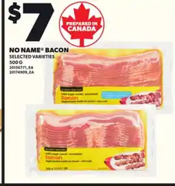 Loblaws NO NAME BACON, 500G offer