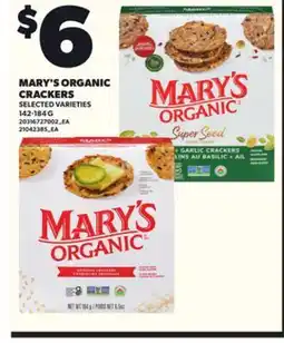 Loblaws MARY'S ORGANIC CRACKERS, 142-184 G offer