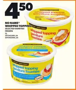 Loblaws NO NAME WHIPPED TOPPING, 1 L offer