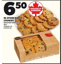 Loblaws IN-STORE BAKED COOKIES, 18'S offer
