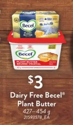 Loblaws DAIRY FREE BECEL PLANT BUTTER, 427—454 g offer